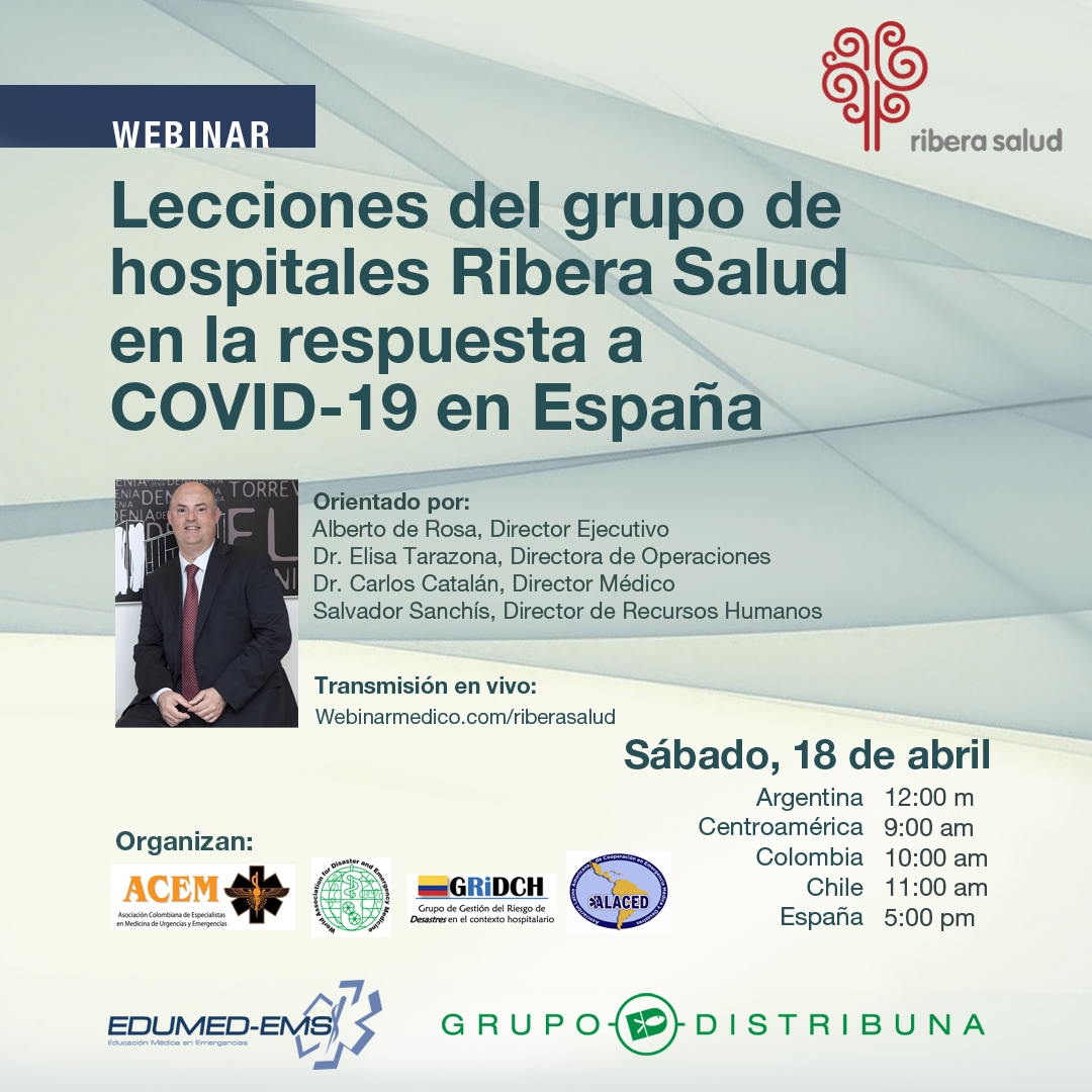 Lecciones del grupo de hospitales Rivera Salud en la respuesta a COVID-19 en España
